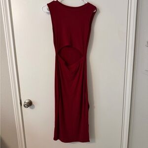 Burgundy Bodycon Dress